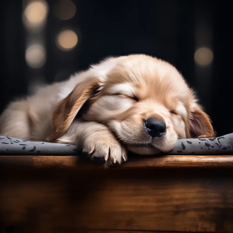 Golden Retriever Puppy Sleeping: Golden Slumbers