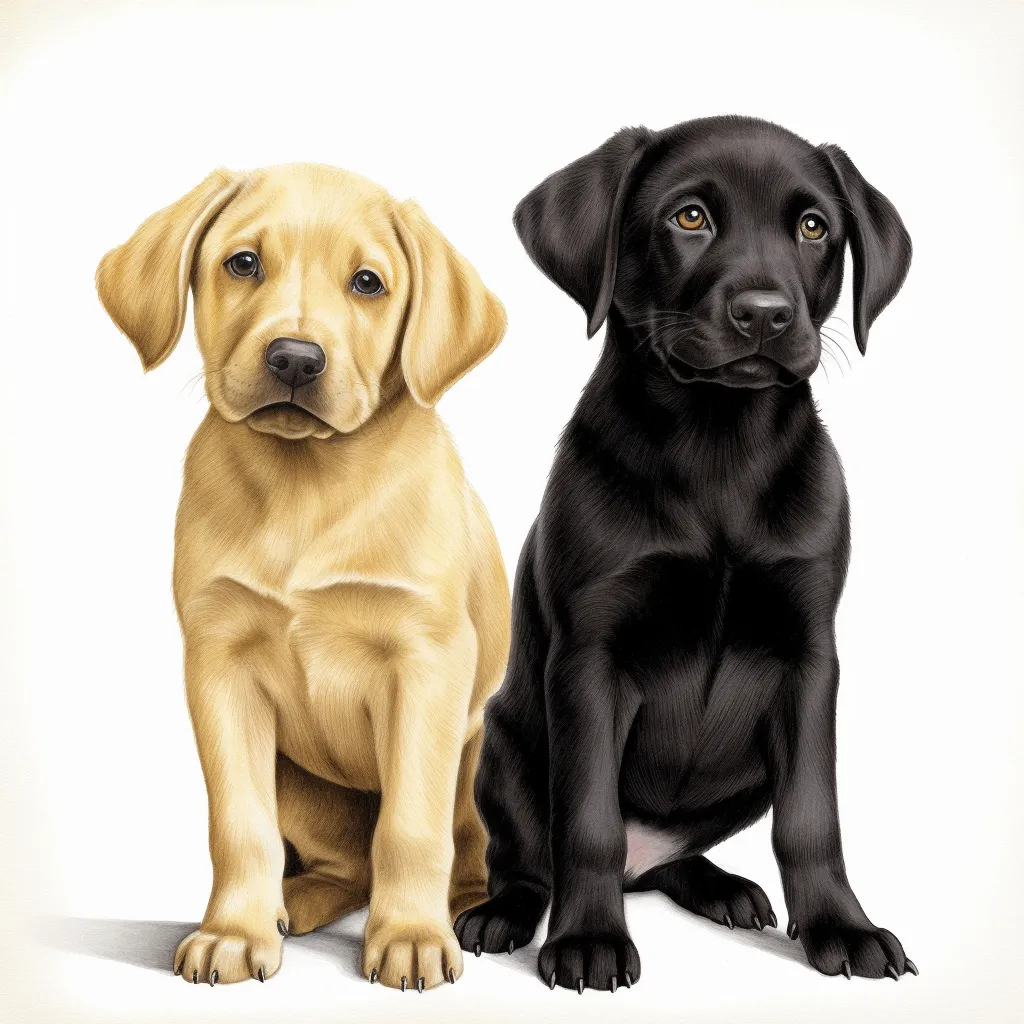 black and yellow lab mix puppies