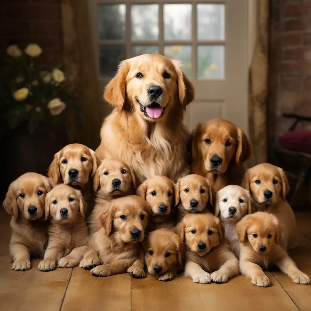 how many puppies do golden retrievers have